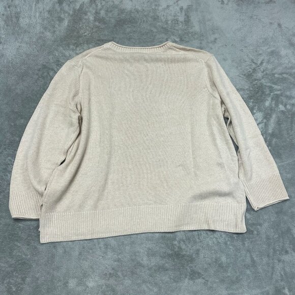 Ella Moss Womens Tan Knit Sweater XXL Polyester & Nylon Blend d0379 - Picture 7 of 7